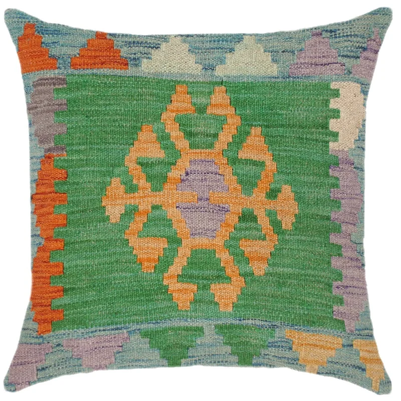 Back Support Pillows for Office ChairsVintage Dwana Hand-Woven Turkish Kilim Pillow 17 in. x 18 in. Back Support Pillows for Office ChairsVintage Dwana Hand-Woven Turkish Kilim Pillow 17 in. x 18 in.
