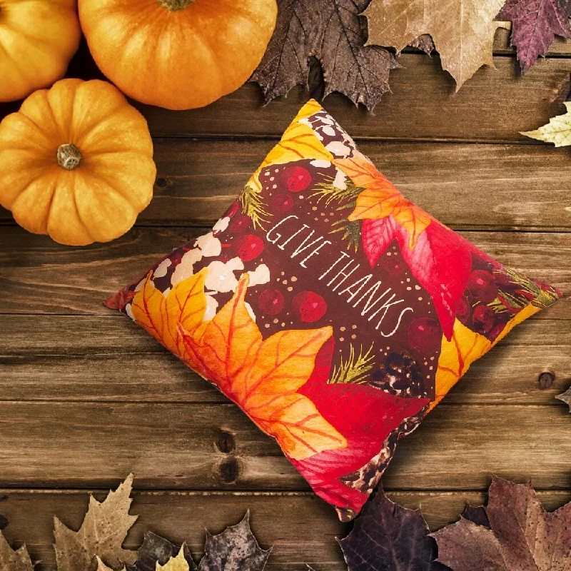 Feather Pillows for a Luxurious Sleep20x20 Decorative Pillow/Give Thanks