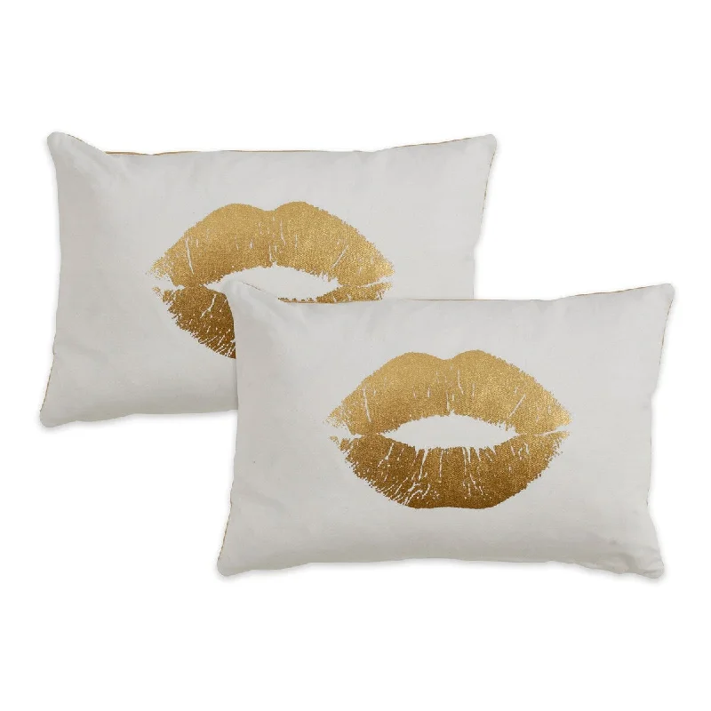 Cooling Pillows for Hot SleepersMetallic Gold Kiss Print Throw Pillow Cover (Set of 2) Cooling Pillows for Hot SleepersMetallic Gold Kiss Print Throw Pillow Cover (Set of 2)