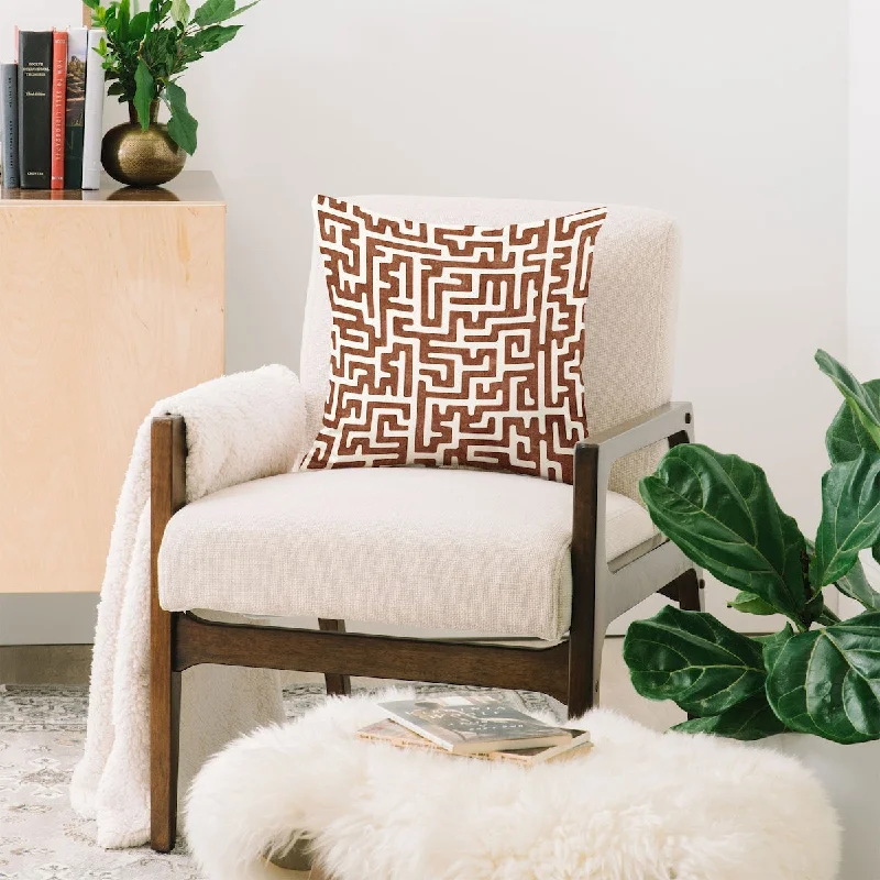 Cotton Pillows for Natural ComfortLittle Arrow Design Co maze in brandywine Throw Pillow Cotton Pillows for Natural ComfortLittle Arrow Design Co maze in brandywine Throw Pillow