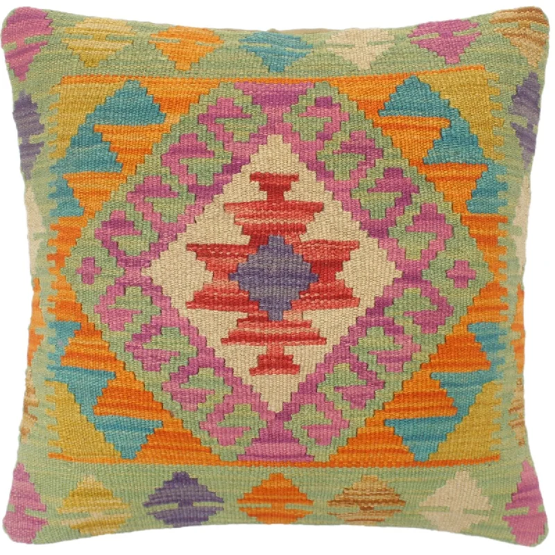 Travel Pillows for Long JourneysShabby Chic Turkish Neville Hand Woven Kilim Pillow