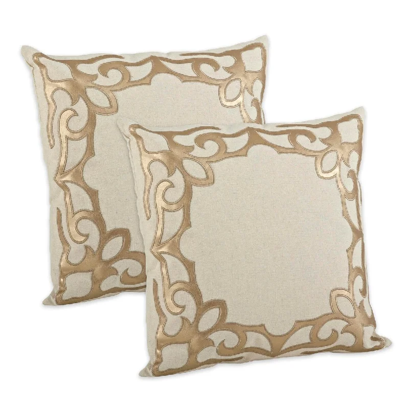 Cooling Pillows for Hot SleepersThrow Pillow Cover With Faux Leather Cutwork (Set of 2) Cooling Pillows for Hot SleepersThrow Pillow Cover With Faux Leather Cutwork (Set of 2)
