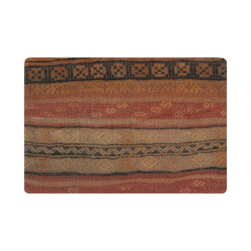 Cotton Pillows for Natural ComfortPasargad Home Turkish Vintage Pillowcase Multicolor - 15" x 23"