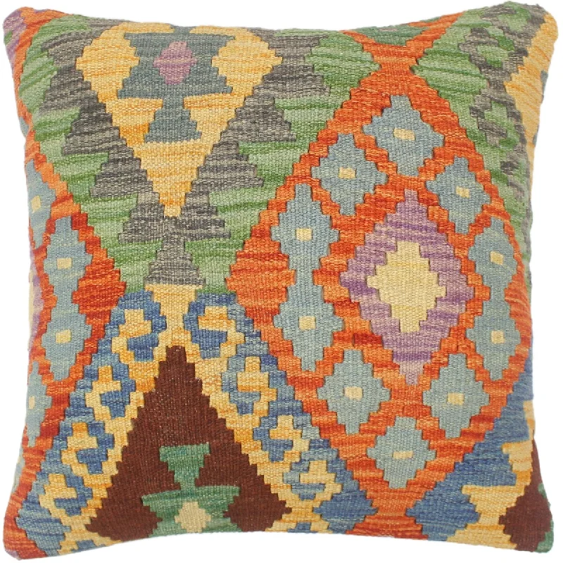 Travel Pillows for Long JourneysBohemian Turkish House Hand Woven Kilim Pillow