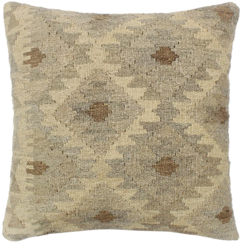 Plush Pillows for a Cozy BedRustic Turkish Shelton Hand Woven Kilim Pillow