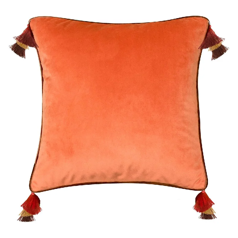 Cotton Pillows for Natural ComfortEdie At Home Velvet Reversible Tassel Decorative Throw Pillow, Tigerlily/Marigold Cotton Pillows for Natural ComfortEdie At Home Velvet Reversible Tassel Decorative Throw Pillow, Tigerlily/Marigold