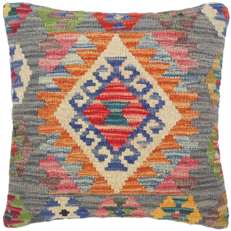 Hypoallergenic Pillows for Allergy SufferersTribal Eulalia Hand-Woven Turkish Kilim Pillow 17 in. x 17 in. Hypoallergenic Pillows for Allergy SufferersTribal Eulalia Hand-Woven Turkish Kilim Pillow 17 in. x 17 in.