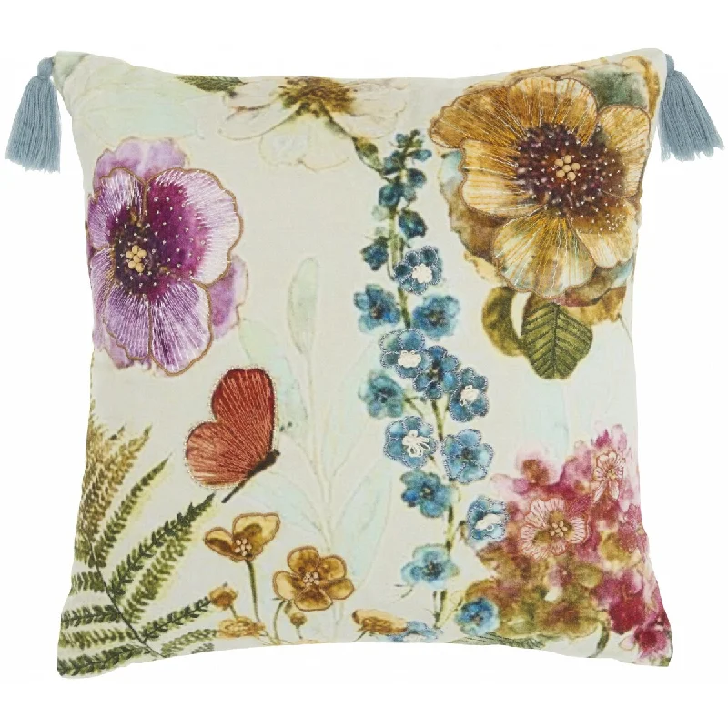 Adjustable Pillows for Customized ComfortHomeRoots 18" Multicolor Cotton Throw Pillow Adjustable Pillows for Customized ComfortHomeRoots 18" Multicolor Cotton Throw Pillow