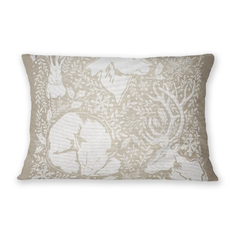 Round Pillows for Boho-Style InteriorsSNOWY CRITTERS Interior Collection