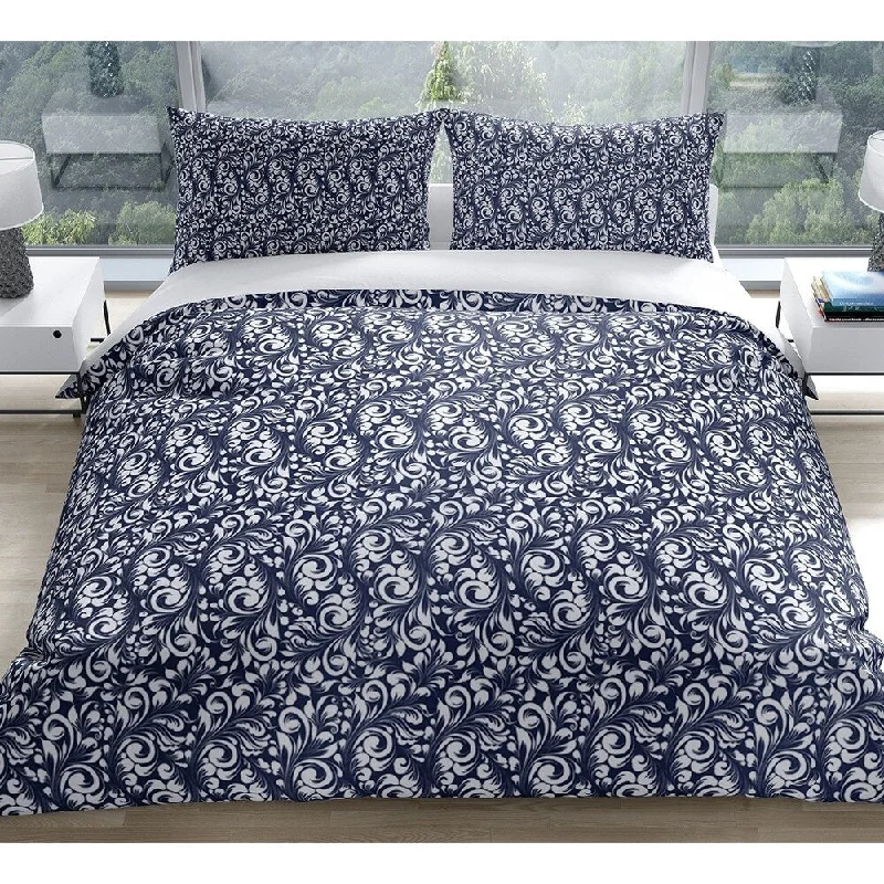 Soft and Fluffy Pillows for Bedroom ComfortPLUMERIA NAVY Pillow Case By Kavka Designs