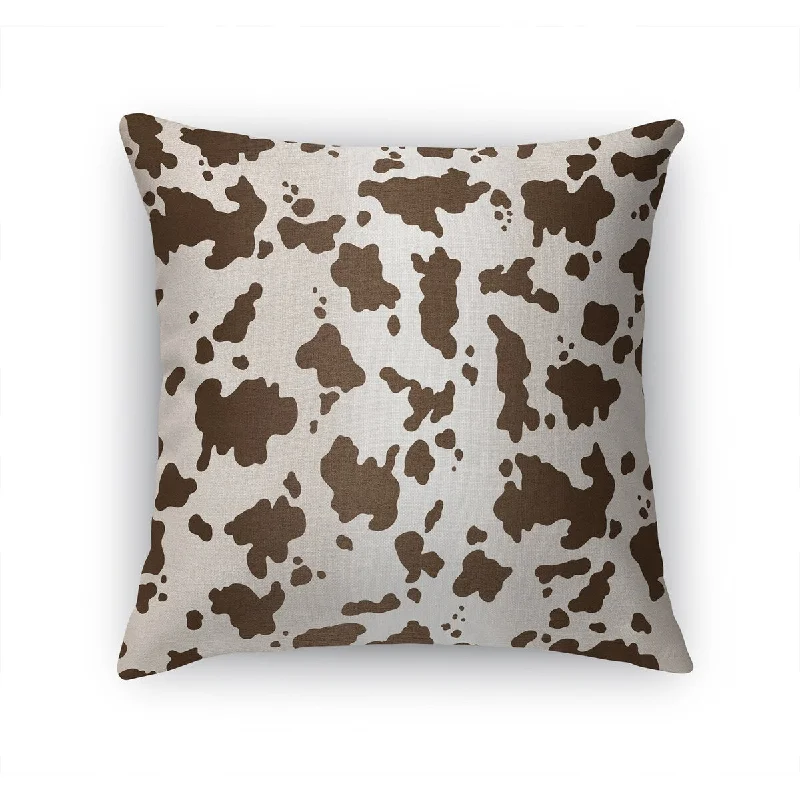 Hypoallergenic Pillows for Allergy SufferersHOLY COW BROWN Accent Pillow by Kavka Designs Hypoallergenic Pillows for Allergy SufferersHOLY COW BROWN Accent Pillow by Kavka Designs