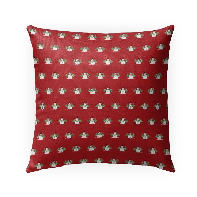 Memory Foam Pillows for Neck SupportWOODLAND SNOWMAN REPEAT Indoor|Outdoor Pillow