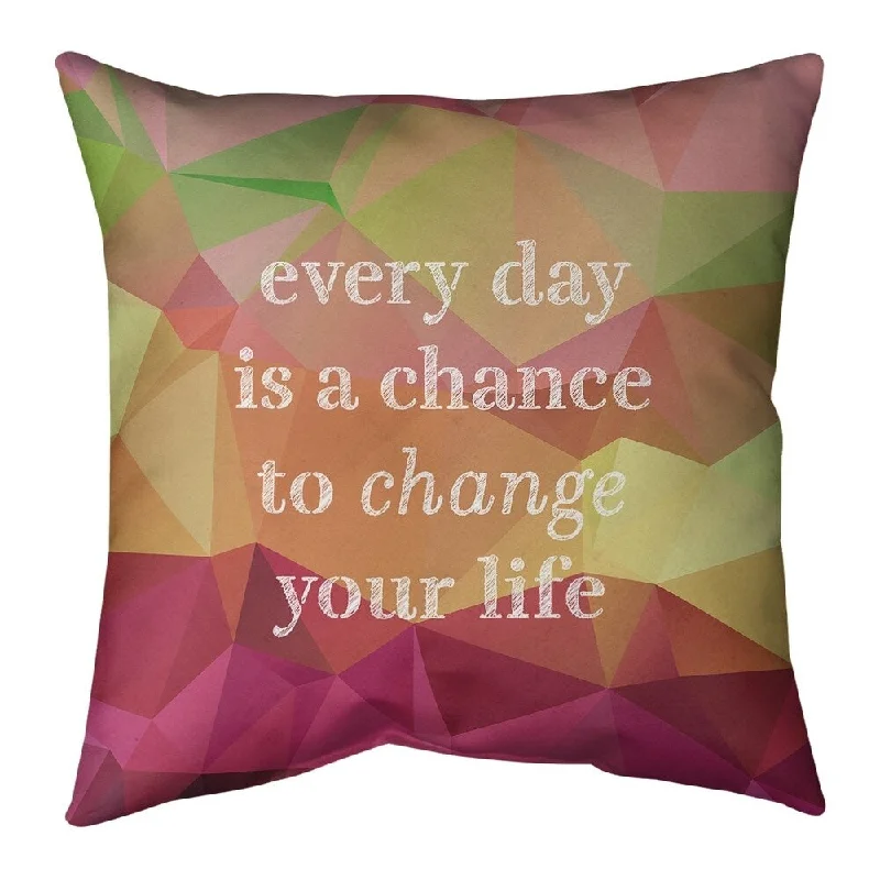 Pregnancy Pillows for Expectant MothersQuotes Faux Gemstone Change Your Life Quote Pillow (Indoor/Outdoor) Pregnancy Pillows for Expectant MothersQuotes Faux Gemstone Change Your Life Quote Pillow (Indoor/Outdoor)