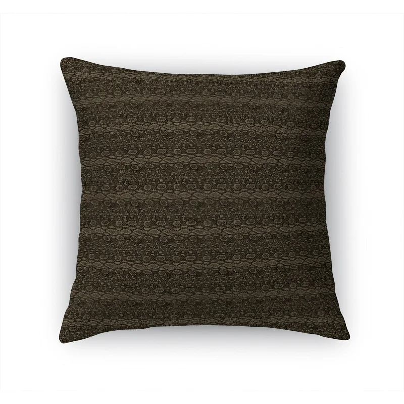 Soft and Fluffy Pillows for Bedroom ComfortSTRIPED SNAKE BROWN Accent Pillow by Kavka Designs Soft and Fluffy Pillows for Bedroom ComfortSTRIPED SNAKE BROWN Accent Pillow by Kavka Designs