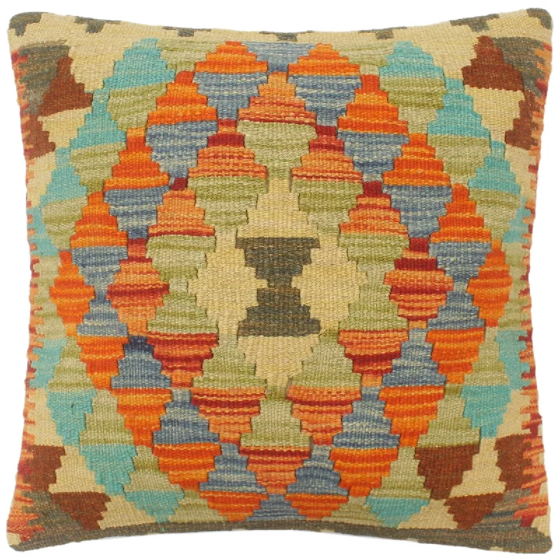 Kids Pillows with Fun DesignsSouthwestern Turkish Chalmers Hand Woven Kilim Pillow