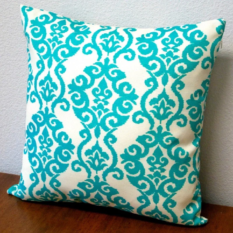 Down Alternative Pillows for Ethical ChoicesArtisan Pillows Outdoor Damask Turquoise Modern Geometric 18-inch Throw Pillow Cover (Set of 2) Down Alternative Pillows for Ethical ChoicesArtisan Pillows Outdoor Damask Turquoise Modern Geometric 18-inch Throw Pillow Cover (Set of 2)