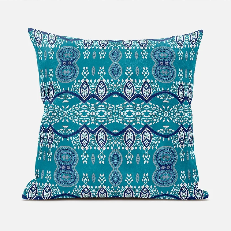 Adjustable Pillows for Customized Comfort16" X 16" Aqua Broadcloth Paisley Zippered Pillow Adjustable Pillows for Customized Comfort16" X 16" Aqua Broadcloth Paisley Zippered Pillow