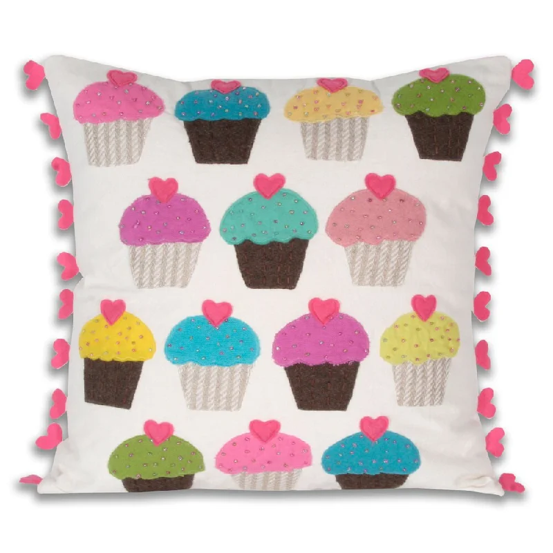 Silk Pillows for Smooth Skin and HairMarlo Lorenz Luv Many Muffins 16-inch Decorative Pillow