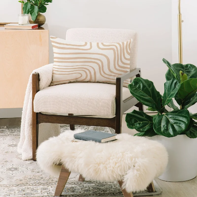 Square Pillows for Modern Home DecorIveta Abolina Coeur Neutral Made To Order Oblong Throw Pillow 24" X 13" Square Pillows for Modern Home DecorIveta Abolina Coeur Neutral Made To Order Oblong Throw Pillow 24" X 13"