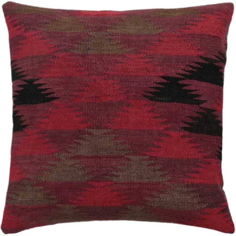 Lumbar Support Pillows for Car SeatsCarrier Purple/Pink Hand-Woven Kilim Throw Pillow -18"x18" Lumbar Support Pillows for Car SeatsCarrier Purple/Pink Hand-Woven Kilim Throw Pillow -18"x18"