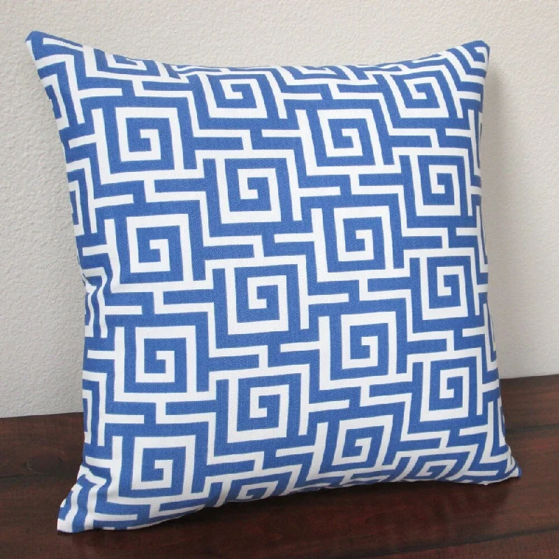 Plush Pillows for a Cozy BedArtisan Pillows Outdoor 18-inch Greek Key Blue Throw Pillow Covers (Set of 2) Plush Pillows for a Cozy BedArtisan Pillows Outdoor 18-inch Greek Key Blue Throw Pillow Covers (Set of 2)