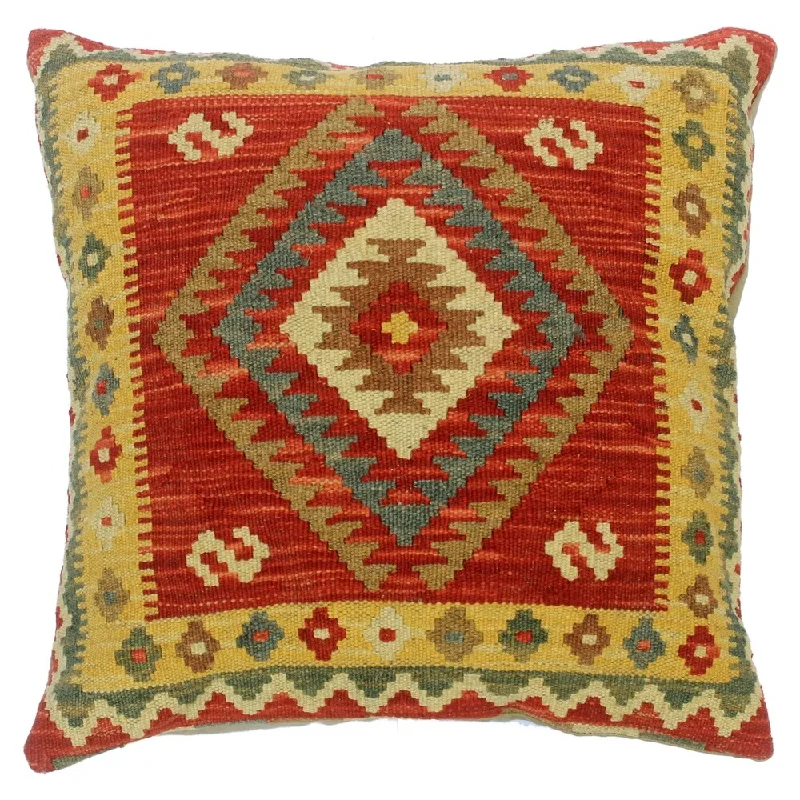 Decorative Pillows for Living Room MakeoverClemenci Rust/Gold Hand-Woven Kilim Throw Pillow(18"x18") Decorative Pillows for Living Room MakeoverClemenci Rust/Gold Hand-Woven Kilim Throw Pillow(18"x18")