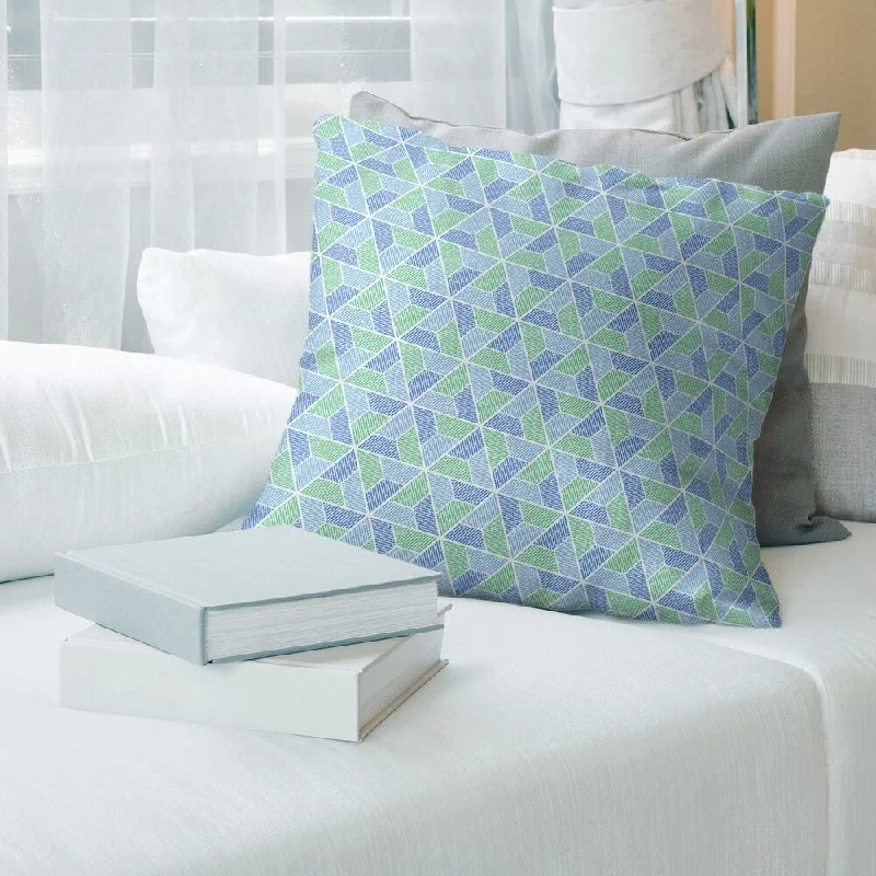 Hypoallergenic Pillows for Allergy SufferersTwo Color Trapezoids Throw Pillow