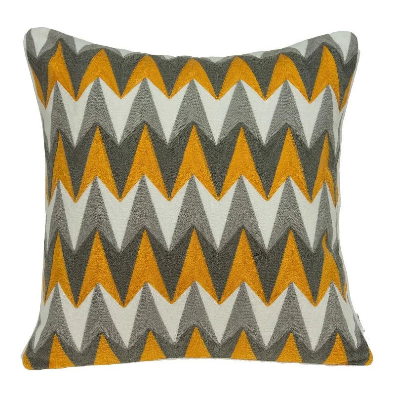 Back Support Pillows for Office Chairs20" x 0.5" x 20" Transitional Gray Orange and White Cotton Pillow Cover Back Support Pillows for Office Chairs20" x 0.5" x 20" Transitional Gray Orange and White Cotton Pillow Cover
