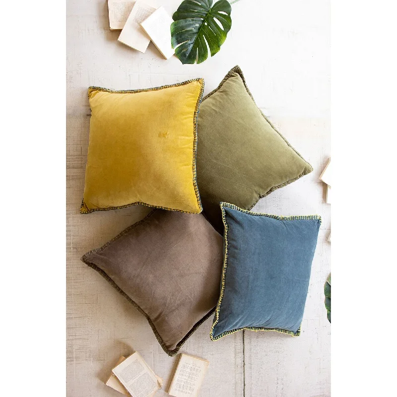 Plush Pillows for a Cozy BedVelvet Throw Pillow For Bed & Sofa - Brown