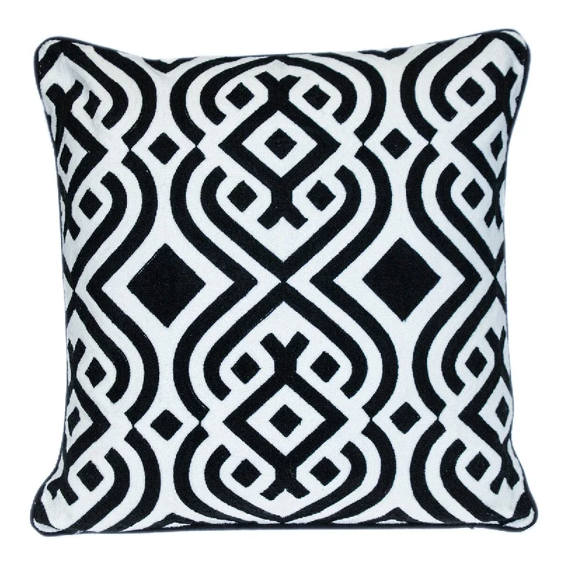 Lumbar Support Pillows for Car SeatsHomeRoots 18" X 18" Black 100% Cotton Geometric Zippered Pillow Lumbar Support Pillows for Car SeatsHomeRoots 18" X 18" Black 100% Cotton Geometric Zippered Pillow