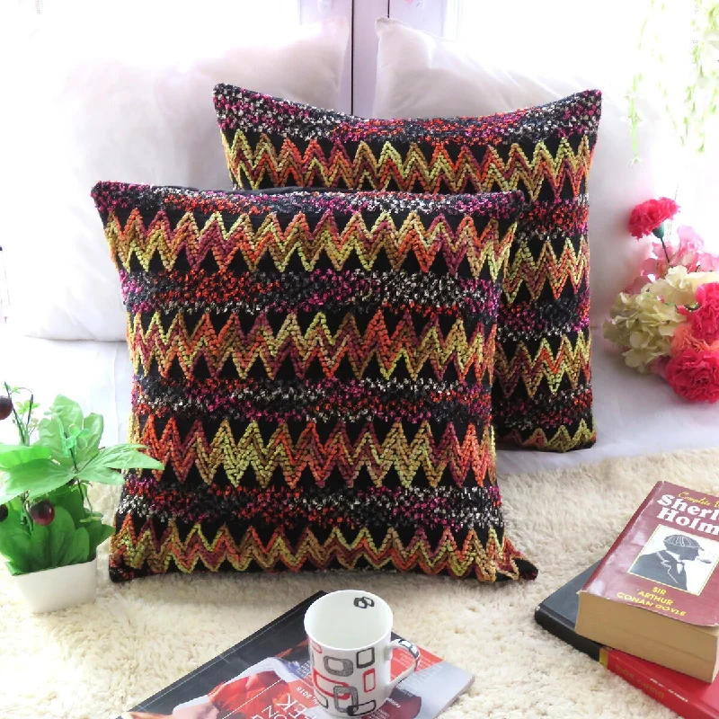 Square Pillows for Modern Home DecorOussum Pillow Case Frills Ruffle Lace Polydupion Cushion Cover Set of 2 Square Pillows for Modern Home DecorOussum Pillow Case Frills Ruffle Lace Polydupion Cushion Cover Set of 2