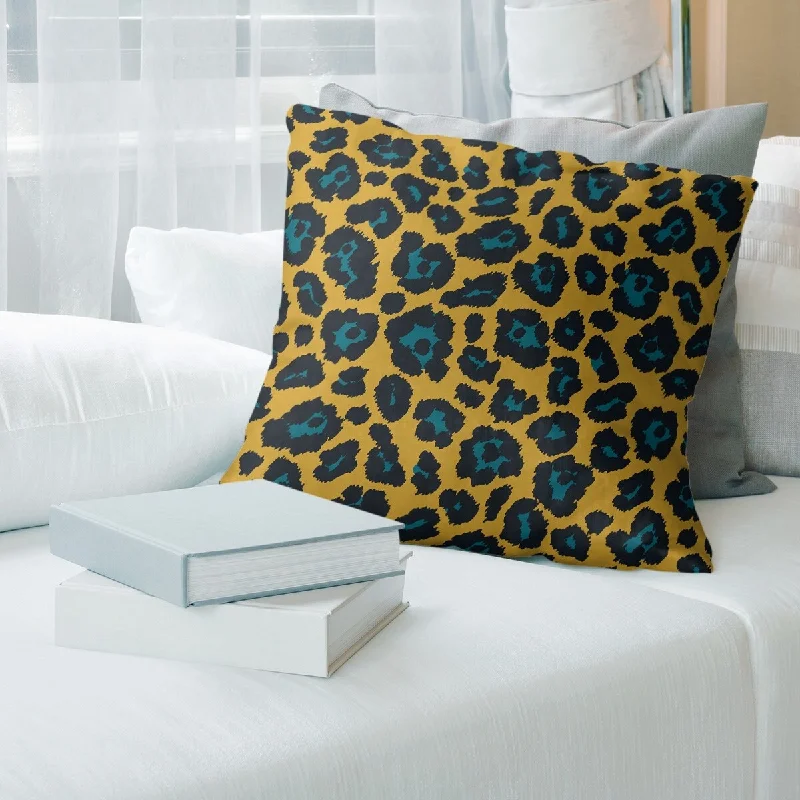 Square Pillows for Modern Home DecorJacksonville Football Animal Print Accent Pillow-Faux Suede Square Pillows for Modern Home DecorJacksonville Football Animal Print Accent Pillow-Faux Suede