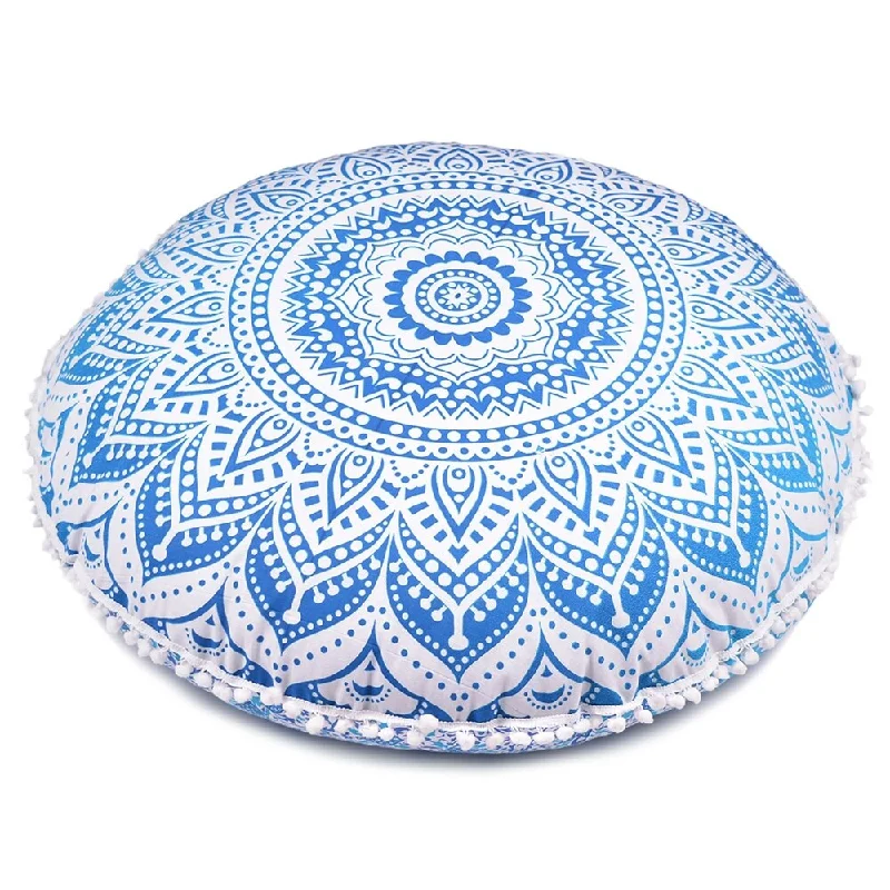 Square Pillows for Modern Home DecorBlue Ombre Throw Decorative Floor Pillow Cushion Cover Mandala Square Pillows for Modern Home DecorBlue Ombre Throw Decorative Floor Pillow Cushion Cover Mandala