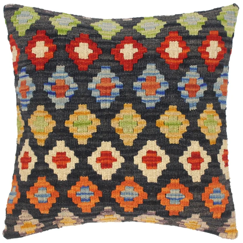 Lumbar Support Pillows for Car SeatsSouthwestern Ocie Hand-Woven Turkish Kilim Pillow 18 in. x 18 in.