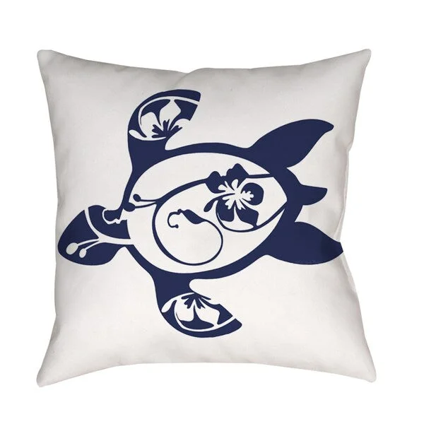 Velvet Pillows for a Touch of EleganceHonu Turtle Navy Indoor/ Outdoor Pillow