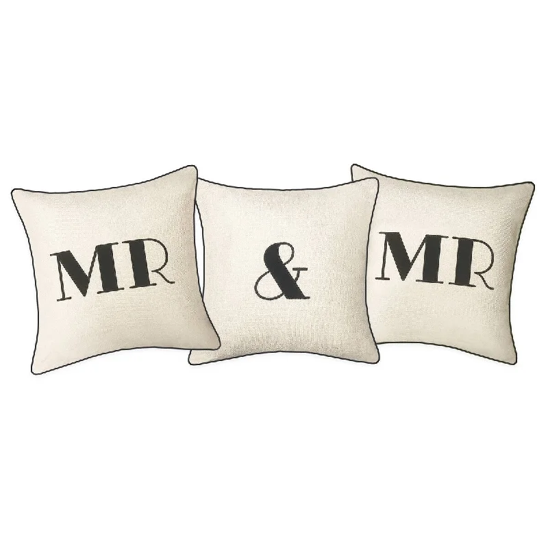 Firm Pillows for Side SleepersEdie At Home Celebrations Embroidered Applique "Mr & Mr" 3-Pack Decorative Throw Pillow Set, Oyster/Black Firm Pillows for Side SleepersEdie At Home Celebrations Embroidered Applique "Mr & Mr" 3-Pack Decorative Throw Pillow Set, Oyster/Black