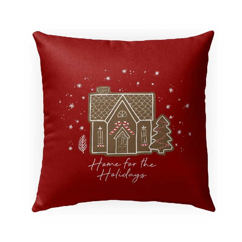 Silk Pillows for Smooth Skin and HairGINGERBREAD HOUSE Indoor|Outdoor Pillow