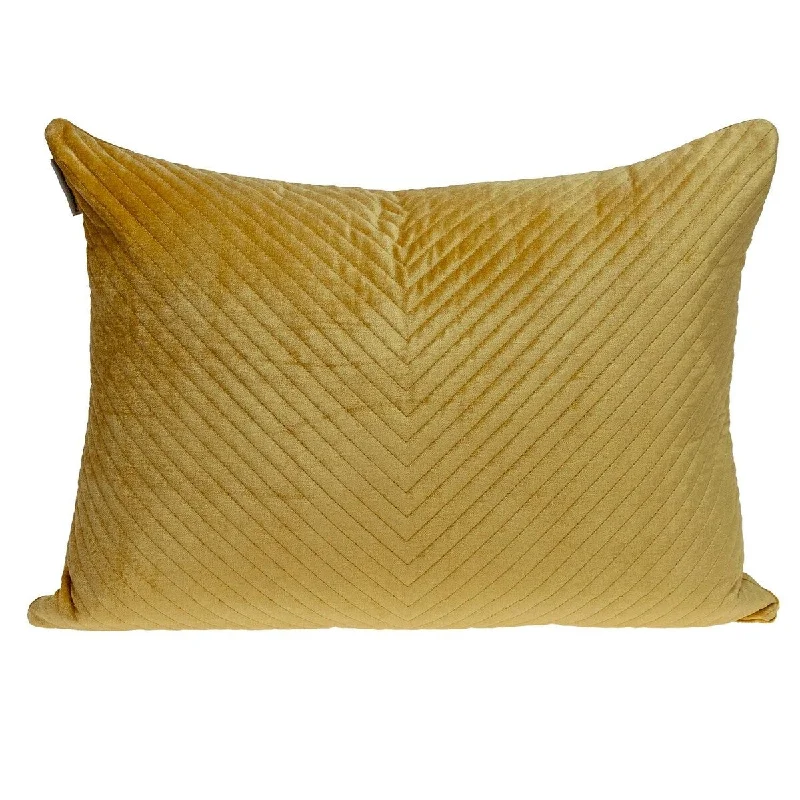 Square Pillows for Modern Home DecorYellow Lumbar Tufted Throw Pillow