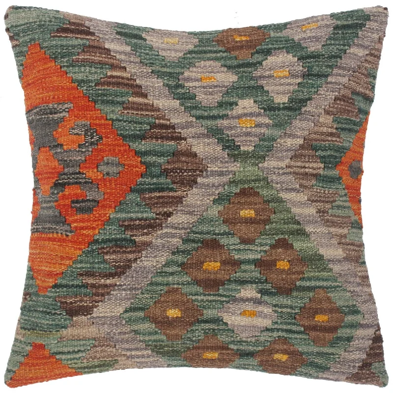 Memory Foam Pillows for Neck SupportRustic Inger Hand-Woven Turkish Kilim Pillow -18 in. x 18 in. Memory Foam Pillows for Neck SupportRustic Inger Hand-Woven Turkish Kilim Pillow -18 in. x 18 in.