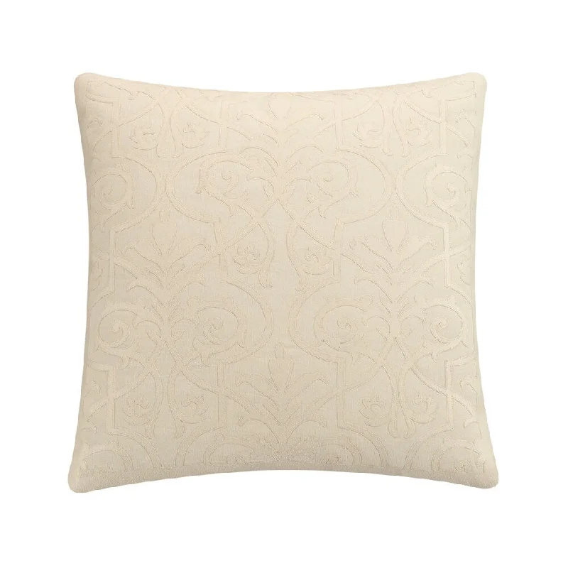 Down Alternative Pillows for Ethical ChoicesCopper Grove Tighina Square Cream Suede Throw Pillow