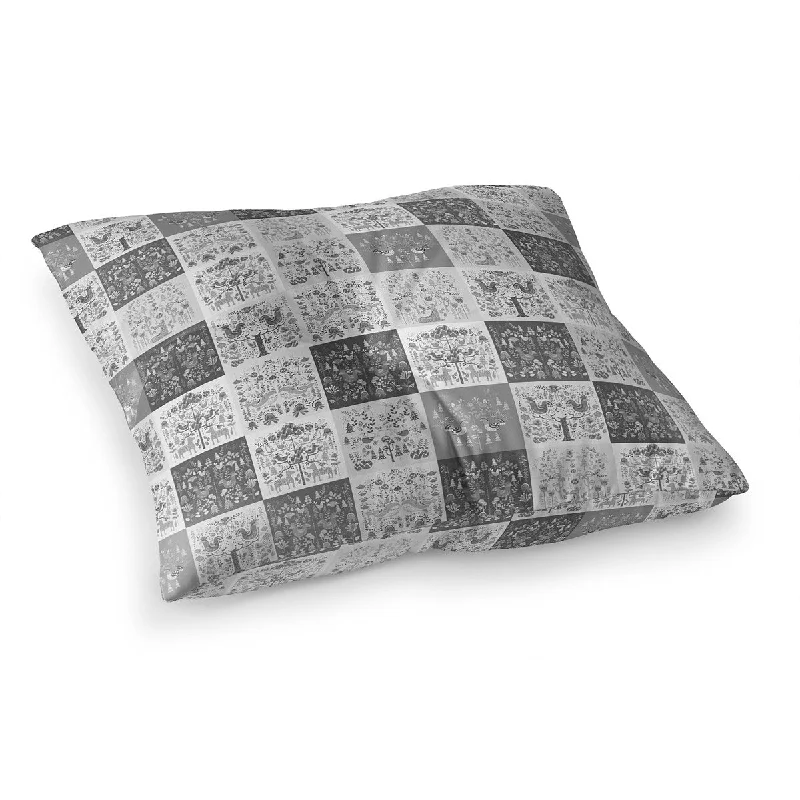 Kids Pillows with Fun DesignsSCANDINAVIAN PATCHWORK GREYSCALE Floor Pillow By Kavka Designs Kids Pillows with Fun DesignsSCANDINAVIAN PATCHWORK GREYSCALE Floor Pillow By Kavka Designs