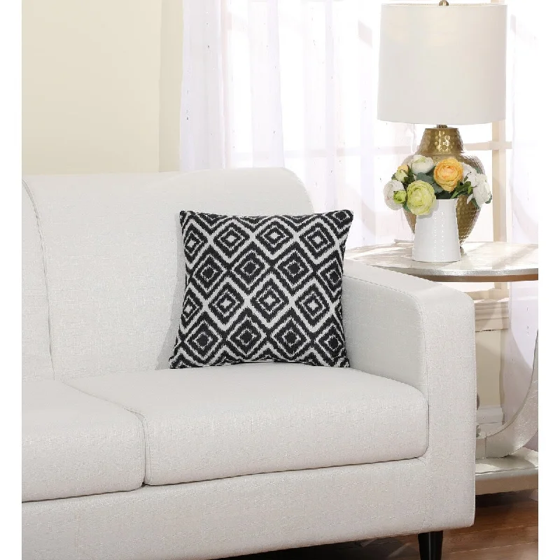 Plush Pillows for a Cozy BedBlack Diamonds Geometric 16-inch Decorative Throw Pillow (Set of 2) Plush Pillows for a Cozy BedBlack Diamonds Geometric 16-inch Decorative Throw Pillow (Set of 2)
