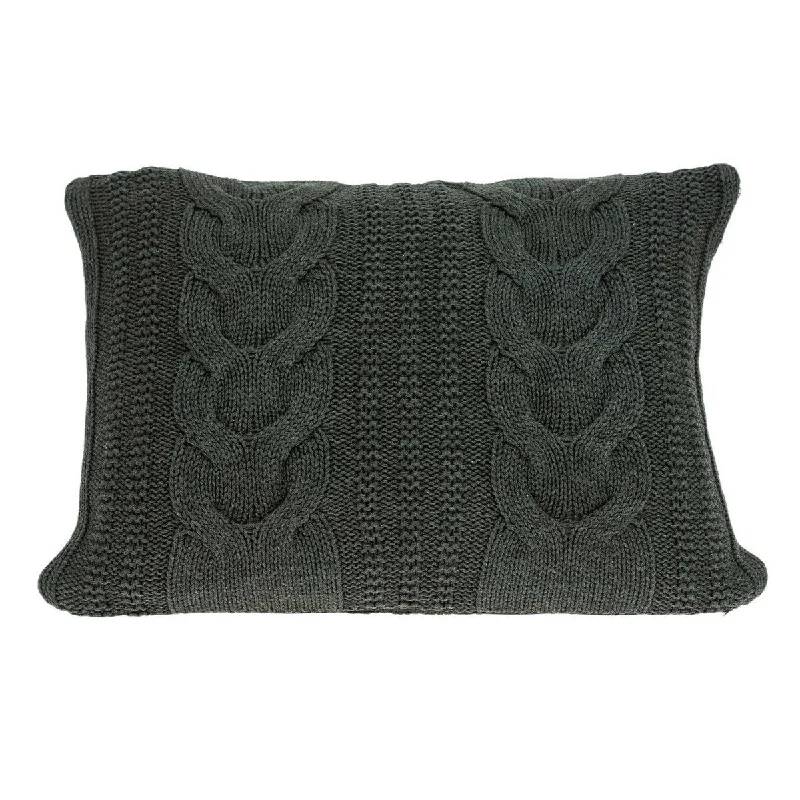 Round Pillows for Boho-Style Interiors24" x 5" x 16" Transitional Gray Pillow Cover With Down Insert Round Pillows for Boho-Style Interiors24" x 5" x 16" Transitional Gray Pillow Cover With Down Insert
