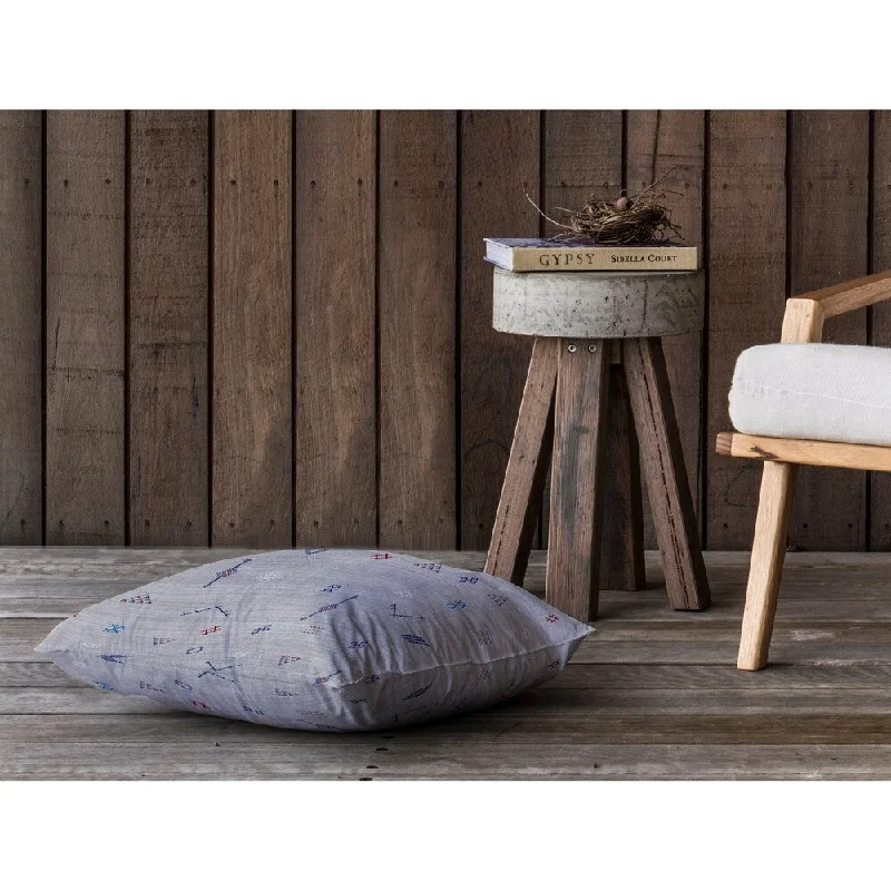 Travel Pillows for Long JourneysCACTUS SILK GREY Floor Pillow By Kavka Designs
