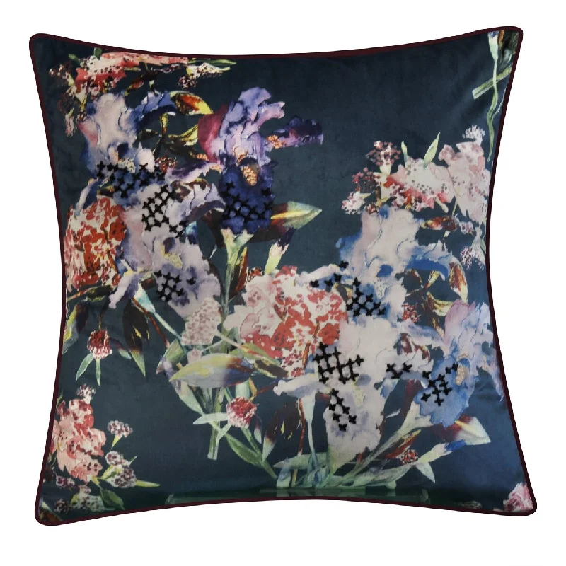 Plush Pillows for a Cozy BedEdie At Home Iris Decorative Throw Pillow, Teal