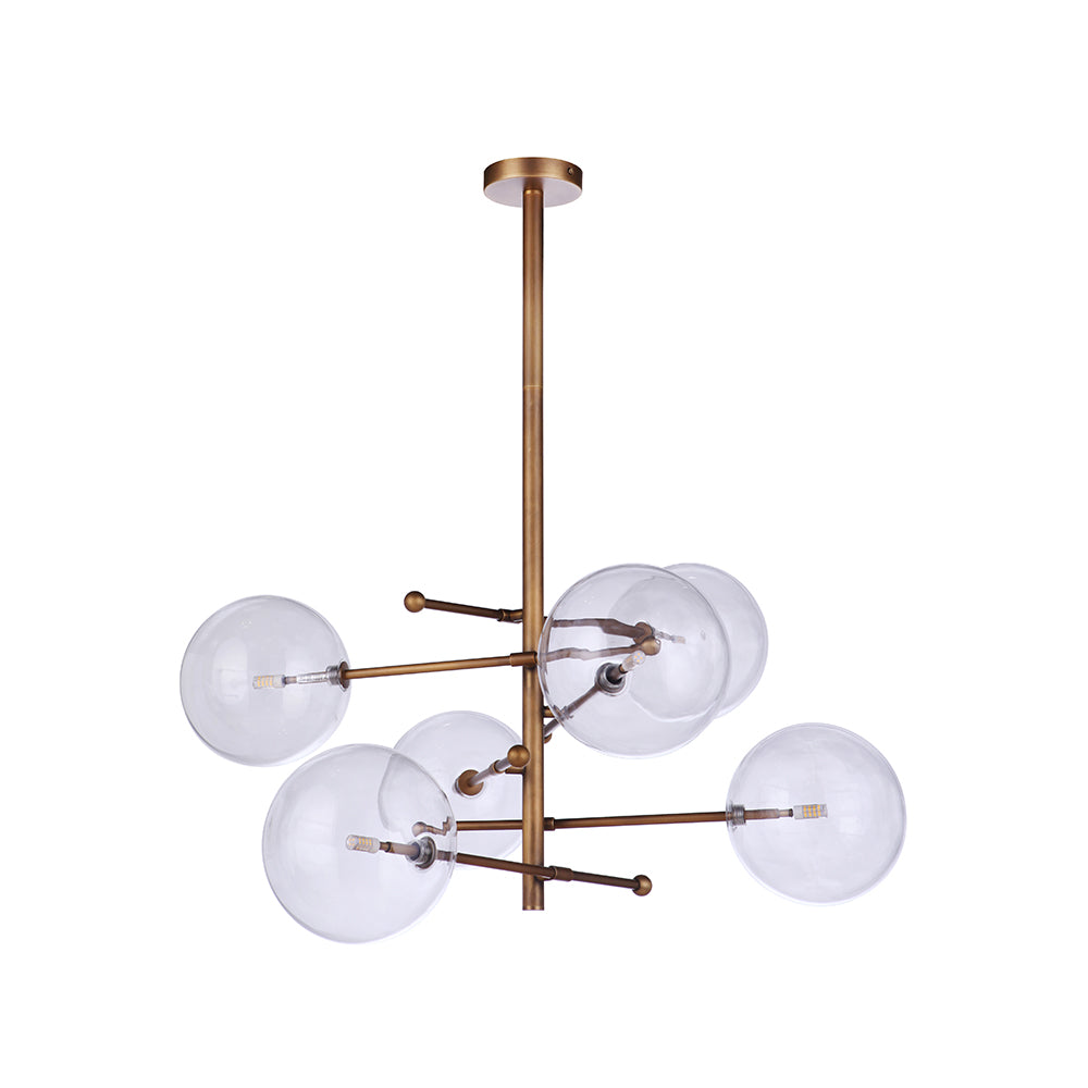 Chandeliers with Venetian Glass for a Luxurious LookArlo 6 Light Chandelier - Brass