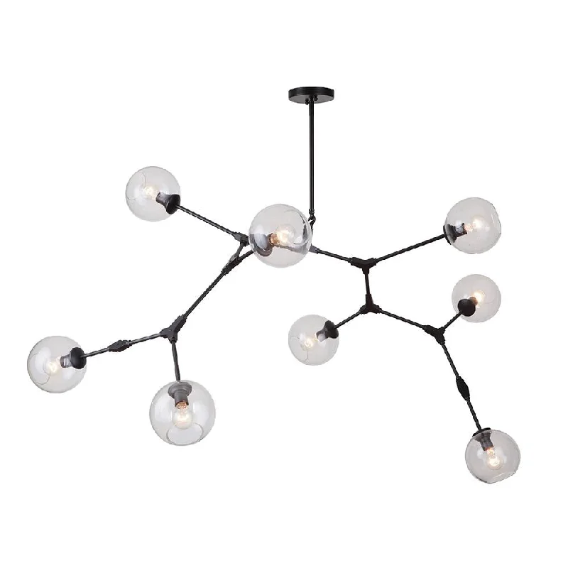 Chandeliers for Living Rooms to Create a Focal PointBaltic 8 Light Adjustable Chandelier - Black