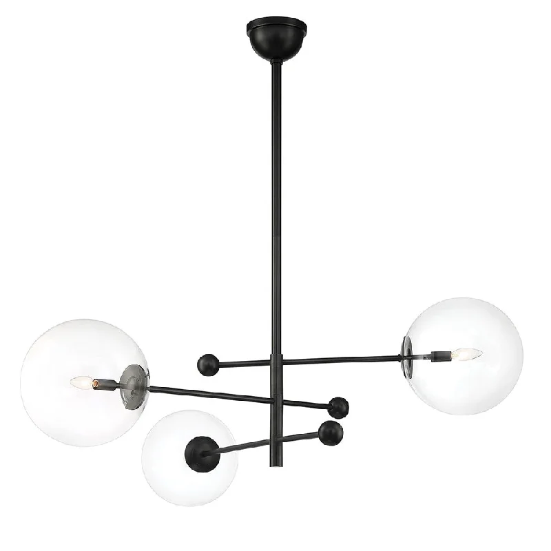 Chandeliers with Candle - Style Bulbs for a Classic AestheticBolanger 3 Light Chandelier - Black