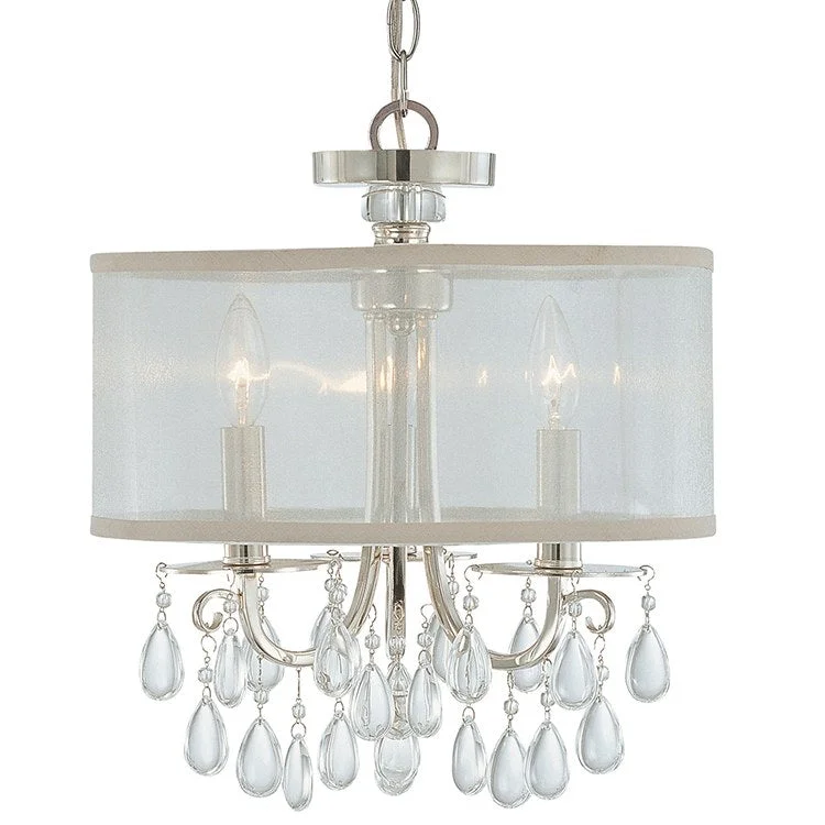 Modern Crystal Chandeliers for Contemporary HomesHampton Three-Light Mini Chandelier