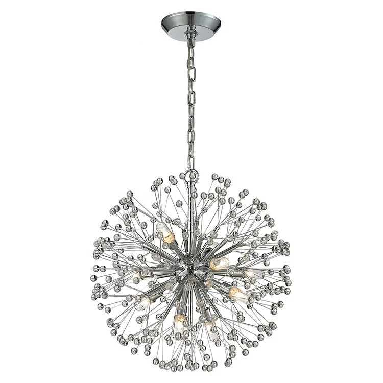 Bohemian - Style Beaded Chandeliers for Eclectic DecorStarburst Nine-Light Chandelier